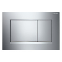 SIGMA20 SQUARE змивна клавіша для подвійного змиву, глянцевий хром /матовий хром