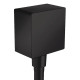 FixFit Шлангове під'єднання Square з клапаном зворотнього току, колiр покриття чорний матовий