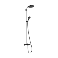 ACTIVERA S 240 1jet EcoSmart Showerpipe душова система з термостатом для ванни, чорний матовий
