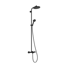 ACTIVERA S 240 1jet EcoSmart Showerpipe душова система з термостатом для ванни, чорний матовий