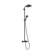 ACTIVERA S 240 1jet EcoSmart Showerpipe душова система з термостатом для ванни, чорний матовий