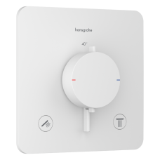 ECOSTAT COMFORT Q термостат для 2х споживачів, ПМ, білий матовий