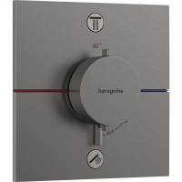 SHOWERSELECT COMFORT E термостат для 2споживачів, прихований монтаж, колір шліфованний чорний хром