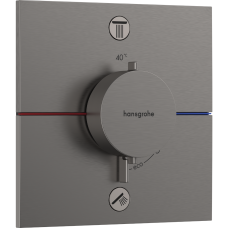 SHOWERSELECT COMFORT E термостат для 2споживачів, прихований монтаж, колір шліфованний чорний хром