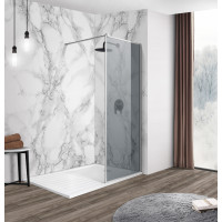 IMPRESE душова стінка WALK-IN з профілем та тримачем, 110*200см, хром, скло тоноване