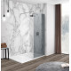 IMPRESE душова стінка WALK-IN з профілем та тримачем, 110*200см, хром, скло тоноване