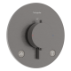 ECOSTAT COMFORT S термостат для 2х споживачів, ПМ, шліфованний чорний хром