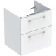 SELNOVA SQUARE шафка для вбудованого умивальника slim rim  60см, з двома шухлядами 58,8*63,5*50,2 см, білий