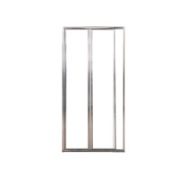 Двері в нішу 85*195см bifold, регульований (+/-5см) профіль хром, скло прозоре