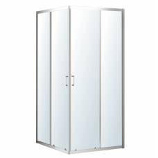 VALTICE New душова кабіна квадратна 90*90*190см, розсувні двері, скло прозоре