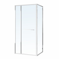 CRUZE душова кабіна 90*90*200см, тип дверей COME IN, профіль  хром, прозоре скло