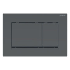 SIGMA20 SQUARE змивна клавіша для подвійного змиву, чорний матовий, фарбований, легко чиститься /чорний