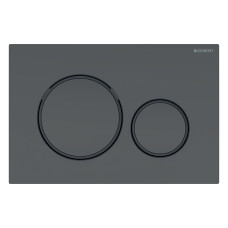 SIGMA20 ROUND змивна клавіша для подвійного змиву,орний матовий, фарбований, легко чиститься, чорний
