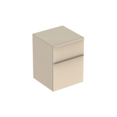 SMYLE SQUARE тумба 45*60*47см, з 2 ящ., колір пісочно-сірий/фарбований високоглянцевий, пісочно-сірий/з матовим порошковим покриттям