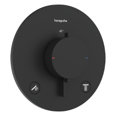 ECOSTAT COMFORT S термостат для 2х споживачів, ПМ, чорний матовий