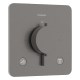 ECOSTAT COMFORT Q термостат для 2х споживачів, ПМ, шліфованний чорний хром