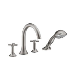 Axor Terrano - змішувач на край ванни на 4 отвори (хрестики) сатінокс HANSGROHE 37447810