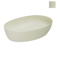 ELEGANCE CIRCLE умивальник накладний 60*40 см, колір перлинний