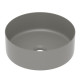 Умивальник накладний 35,8*35,8*13,7см круглий, matt grey