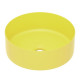 Умивальник накладний 35,8*35,8*13,7см круглий, matt yellow
