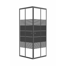BLACK VELUM душова кабіна (90*90*180см квадратна, скло 