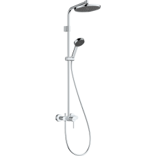 ACTIVERA S 240 1jet EcoSmart Showerpipe душова система зі змішувачем, хром