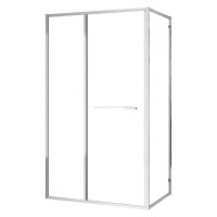 CRUZE душова кабіна 80*120*200см, тип дверей COME IN, профіль  хром, прозоре скло