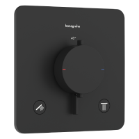 ECOSTAT COMFORT Q термостат для 2х споживачів, ПМ, чорний матовий