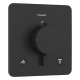 ECOSTAT COMFORT Q термостат для 2х споживачів, ПМ, чорний матовий