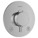 ECOSTAT COMFORT S термостат для 2х споживачів, ПМ, хром