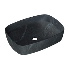 VOLLE PIEDRA умивальник накладний 50*37*13,5 см, темний мармур