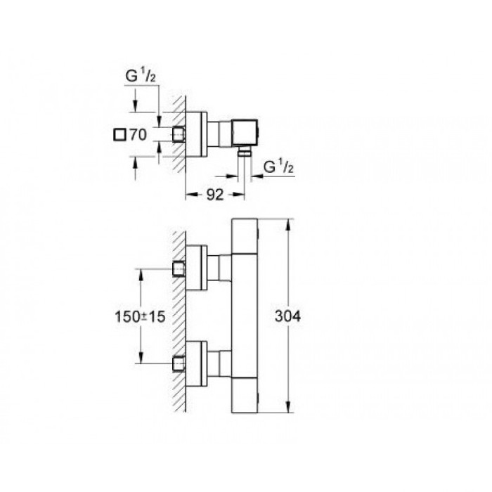 Grohtherm Cube Термостат для душа