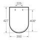 GAP Rimless сидіння для компакту, із системою плавного опускання