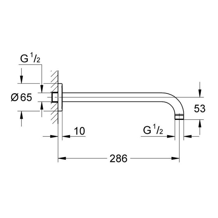 RAINSHOWER-Держатель модерн GROHE 28576000