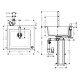 Кухонна мийка кам'яна HANSGROHE C51-F450-06 43217000