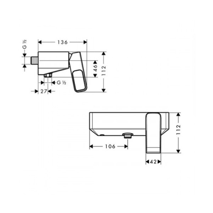 Axor Urquiola - змішувач для душу HANSGROHE 11620000