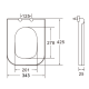 KUBIK сидіння duroplast slim slow-closing