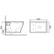FLEX унітаз 52,5*33,5*36см підвісний, сидіння Duroplast Slim slow-closing