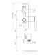 MORA змішувач прихованого монтажу, 1-F, cromo