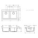 Кухонна мийка кам'яна HANSGROHE 43316170, чорний