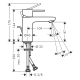 VERNIS S змішувач для умивальника, 100, CoolStart,  колір хром