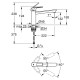 Змішувач для кухні GROHE BAULOOP 31706000, хром