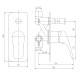 ORLANDO змішувач прихованого монтажу, 2-F, cromo