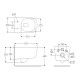 HIPPO Rimless унітаз 51*35*36см підвісний, сидіння тверде Slim slow-closing
