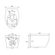 SAFIR Rimless унітаз підвісний 52*36*35см, сидіння Duroplast Slim slow-closing