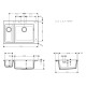 Кухонна мийка кам'яна HANSGROHE 43315170, чорний