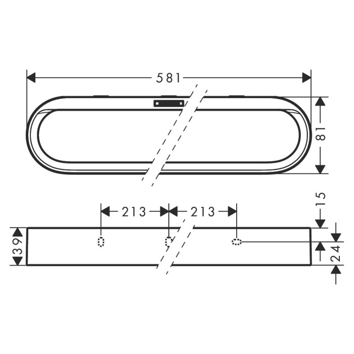 Тримач рушників HANSGROHE WALLSTORIS 27926700, білий