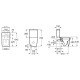 INSPIRA Square унiтаз 37*64,5*79,4см, Rimless, пiдлоговий