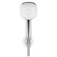 TEMPESTA CUBE 110 душовий набір ( ручний душ 3режими, шланг, тримач), колір  хром