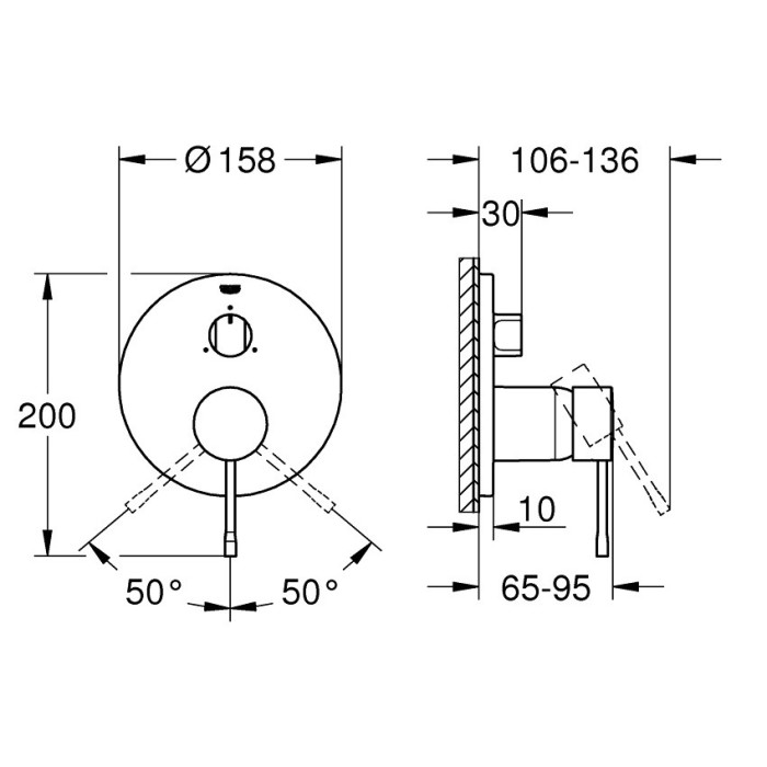 Змішувач для ванни GROHE ESSENCE 24092001
